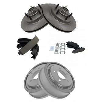 Disc Brake Pad and Rotor / Drum Brake Shoe and Drum Kit TRQ BKA90749