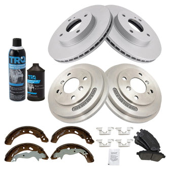 Disc Brake Pad and Rotor / Drum Brake Shoe and Drum Kit TRQ BKA23654