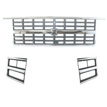 Autos Part Outlet™ New Chrome Grille & Headlight Lamp Bezel Kit 3 Piece Compatible with 1989-1991 Chevy Blazer R2500  R3500 Truck Suburban R1500 R2500 V1500 V2500 Truck V3500 Truck