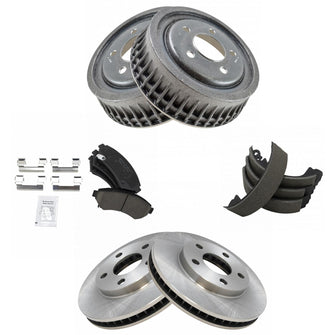Disc Brake Pad and Rotor / Drum Brake Shoe and Drum Kit TRQ BKA90582