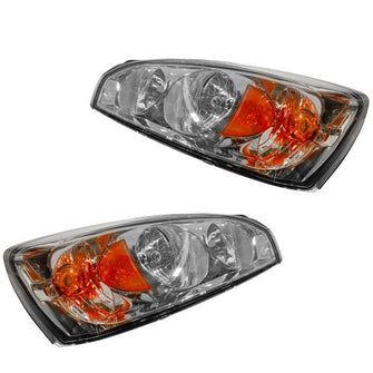 Autos Part Outlet™ New Front Headlights Headlamps Left & Right Pair Set Compatible With 2004-08 Chevy Malibu