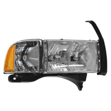 Autos Part Outlet™ New Headlights Headlamps with Corner Light Pair Set Compatible With 1999-2002 Dodge Ram 1500 2500 3500
