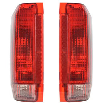 Autos Part Outlet™ New Driver & Passenger Side 2 Piece Tail Light Set Compatible With 1990-1997 Ford